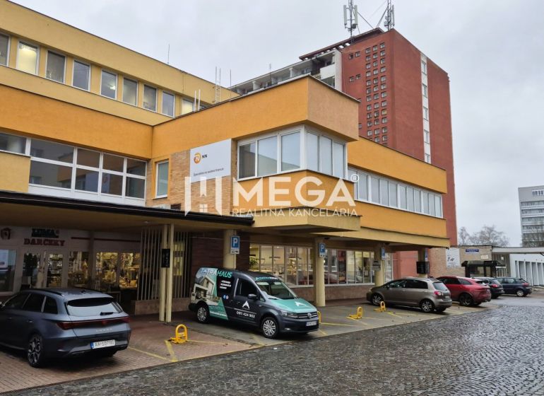 Office building with parking on 26th November Street in Humenné.