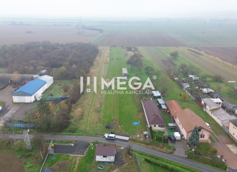 Aerial view of agricultural and forest land in Pusté Čemerné, Pusté Čemerné Street.