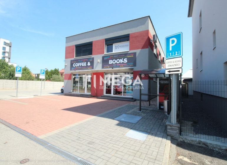 Offices on Sama Chalupka Street in Michalovce with a parking lot in front of the building.