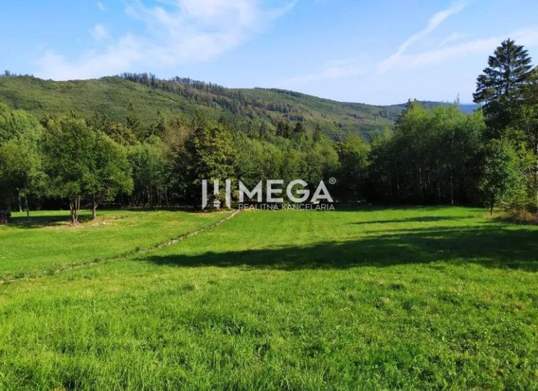 Beautiful countryside with agricultural and forest lands in Brestov nad Laborcom.
