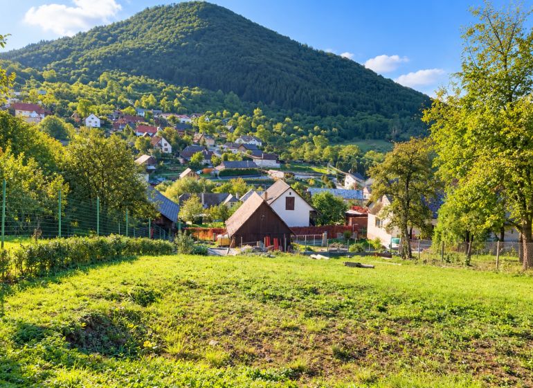 In Košecké Podhradie on Košecké Podhradie Street, there are green plots - living with a view of the hills.