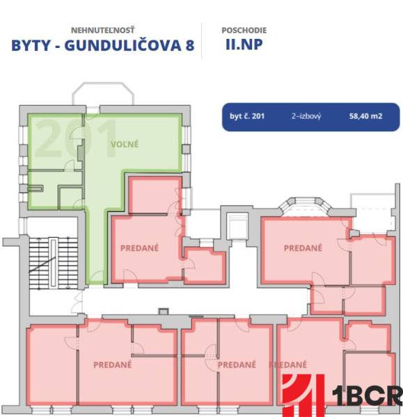 Sale One bedroom apartment, One bedroom apartment, Gunduličova, Bratis