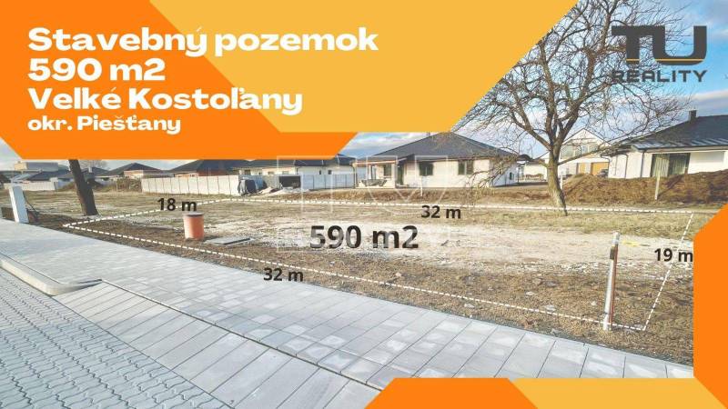 Veľké Kostoľany Land – for living Sale reality Piešťany