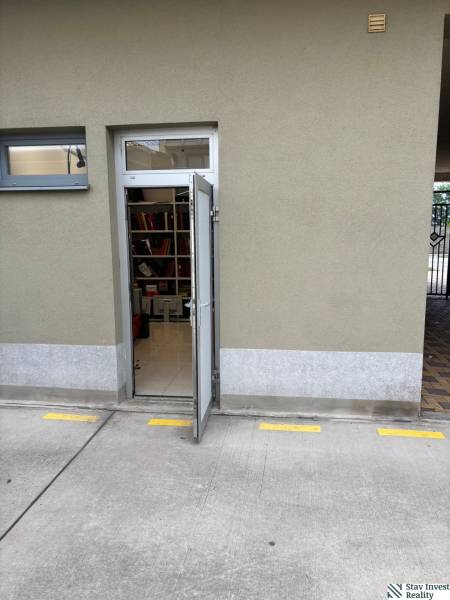 Opening doors of commercial premises on Štúrova Street in Senec.