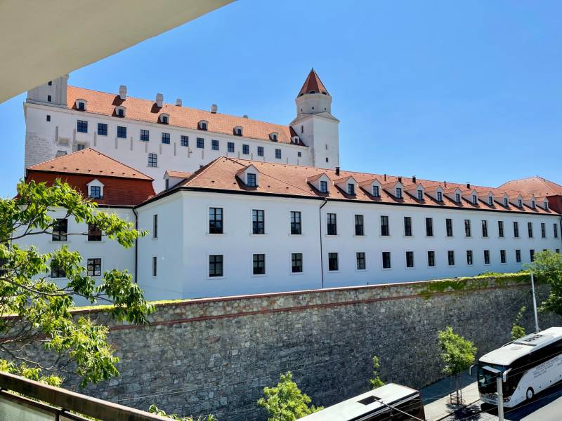Bratislava Castle in Bratislava - Old Town, view from Palisades.
