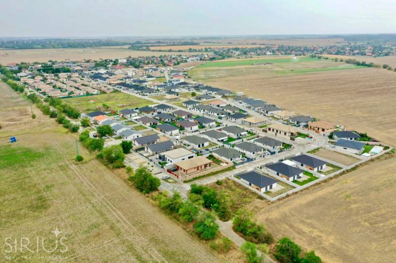 Aerial view of a residential area in Senec, Južná Brána, designated for plots - housing.