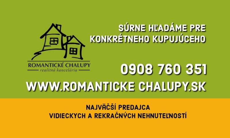 Real estate agency advertisement Romantic Cottages with contact and website.