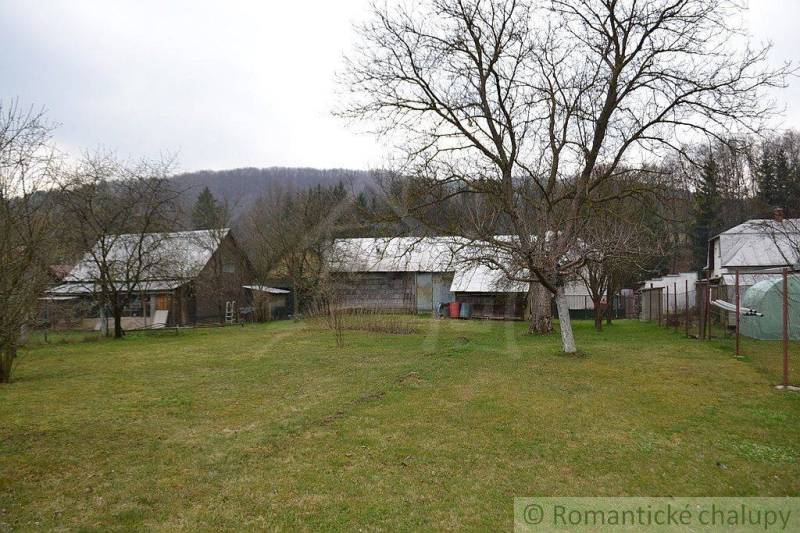 Large garden, older buildings, family house, trees; peaceful environment.