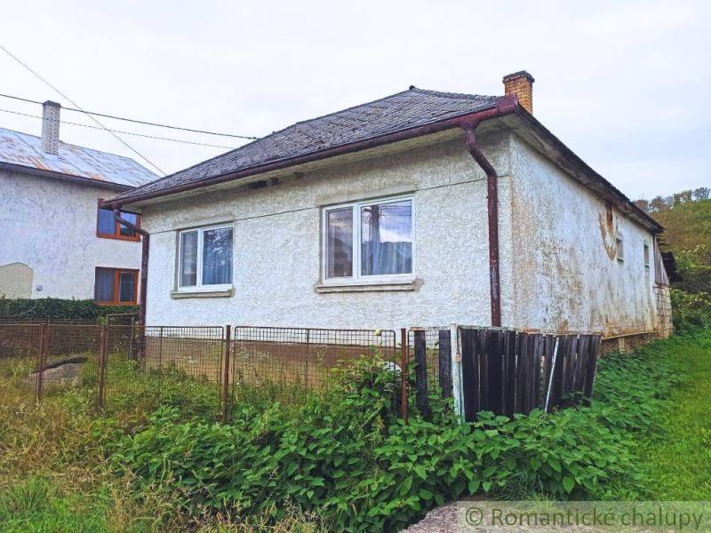 A family house with a fence, facade, and garden in the countryside, ideal for a cottage.