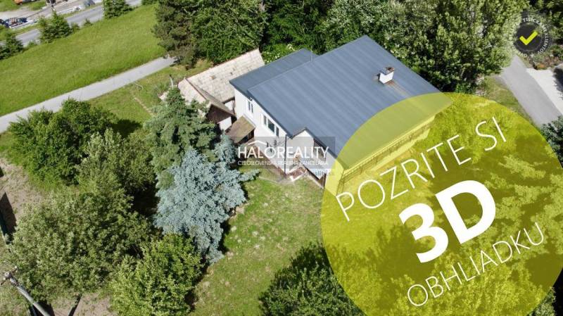 A family house in Nová Baňa, surrounded by greenery, offers a 3D tour.