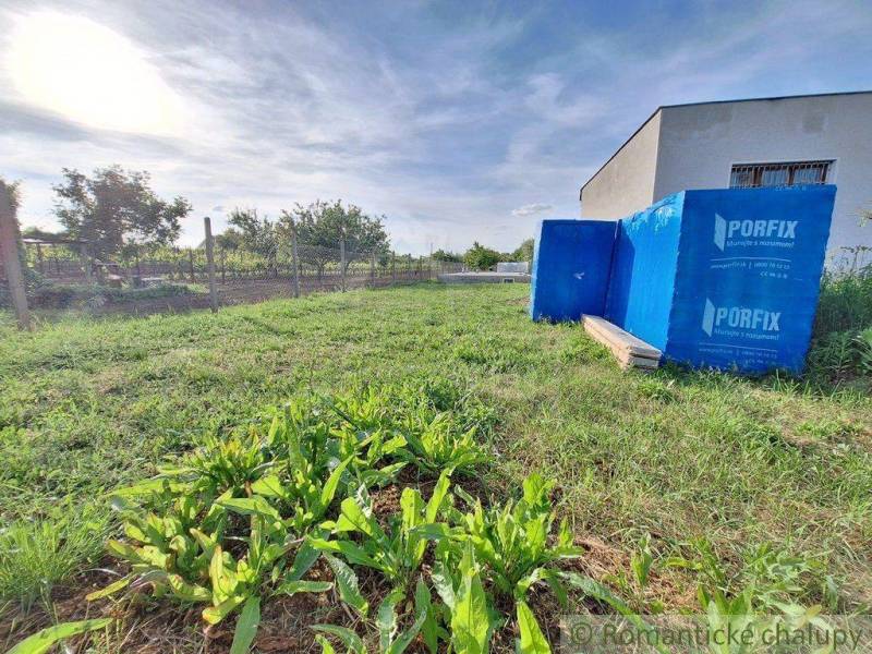 A tidy garden with fences, plants, grass, Porfix packages by the house.