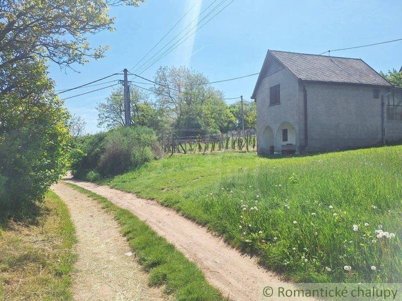 A country road and a stone house in a picturesque landscape near Komárno, Unique properties.