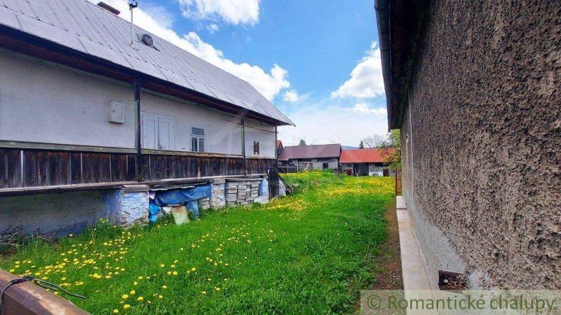 Old cottages, where blooming dandelions and peculiar properties merge, capture tranquility.