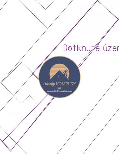 Land plots layout in Povoda with the real estate agency logo, designated for residential purposes.