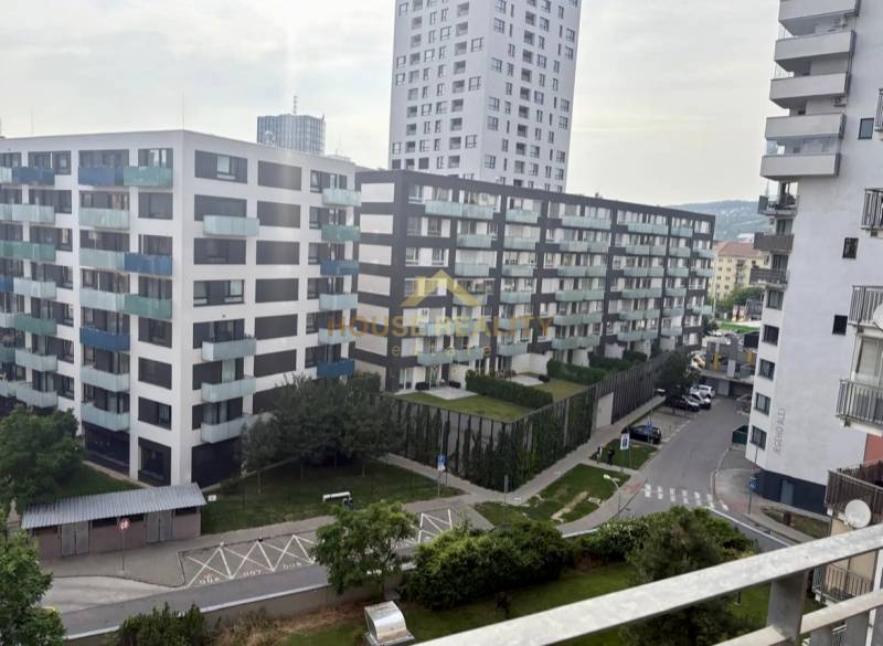A view of modern apartment buildings in Bratislava - Ružinov on Jégého Street.