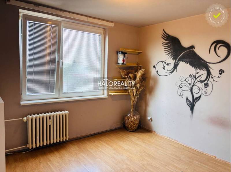 A room with a wall mural and wooden floor in a 3-room apartment, bright walls.