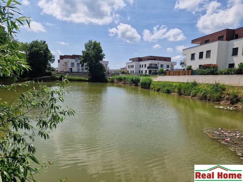 The body of water adjacent to the 2-room apartments on Vtáčia Street in Senec.