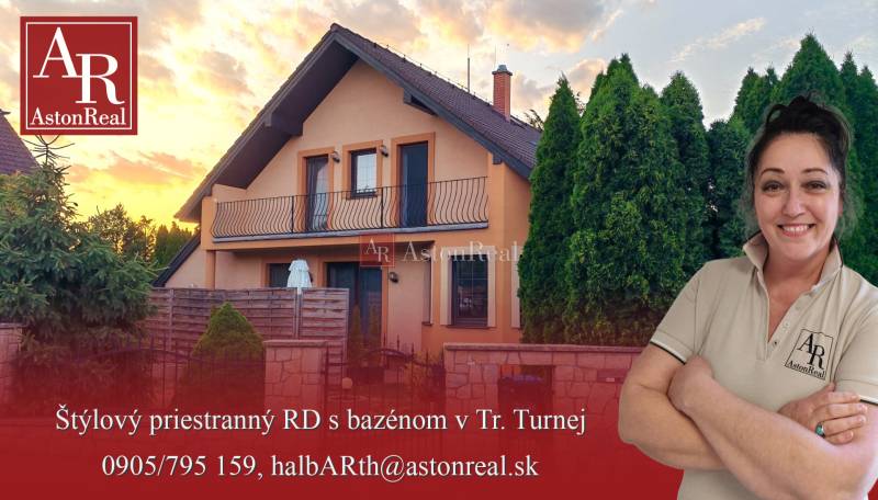 Family house in Trenčianska Turná with a swimming pool, terrace, garden, contact for real estate agent.