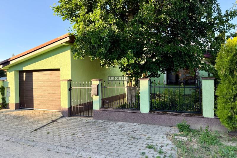 Family house on Nové Záhrady VII in Bratislava - Podunajské Biskupice, front garden, fence, garage.