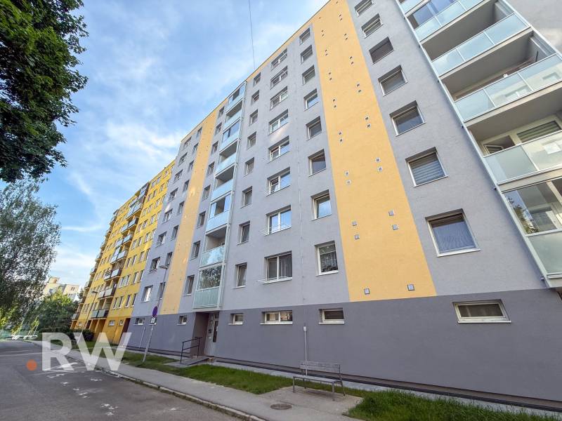 Apartment building on Kyjevska Street in Trenčín with multiple floors and balconies.