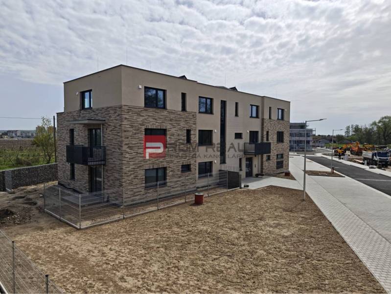 New building on the street in Pezinok, offering 2-room apartments with interesting architecture.
