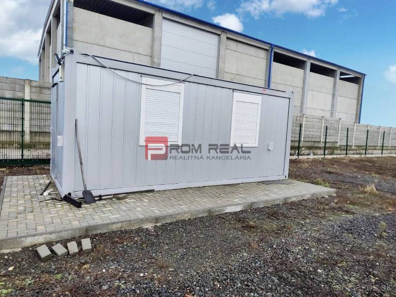 Production premises in Pezinok with a prefabricated building on a reinforced area.