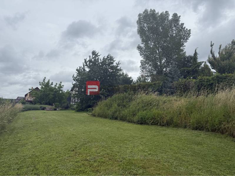 Greenery and grass area on residential plots in Marianka on Na Tálkoch Street.