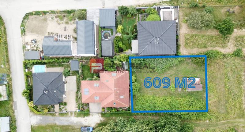 Aerial view of properties - housing in the village of Marianka on Na Tálkoch street.