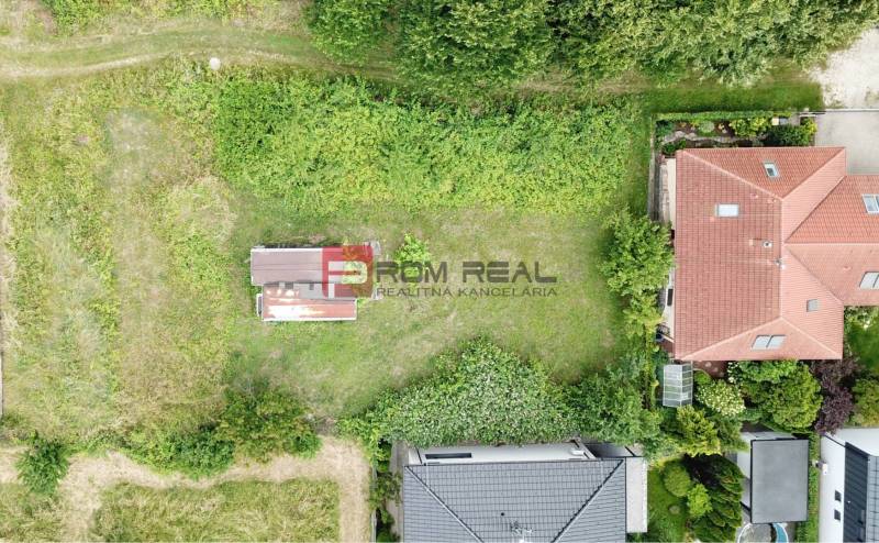 Aerial view of the location for plots - housing in Marianka, Na Tálkoch.