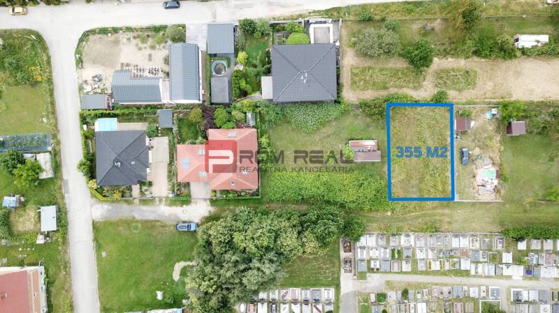 Aerial view of plots - housing in Marianka on Na Tálkoch street, size 355 m².
