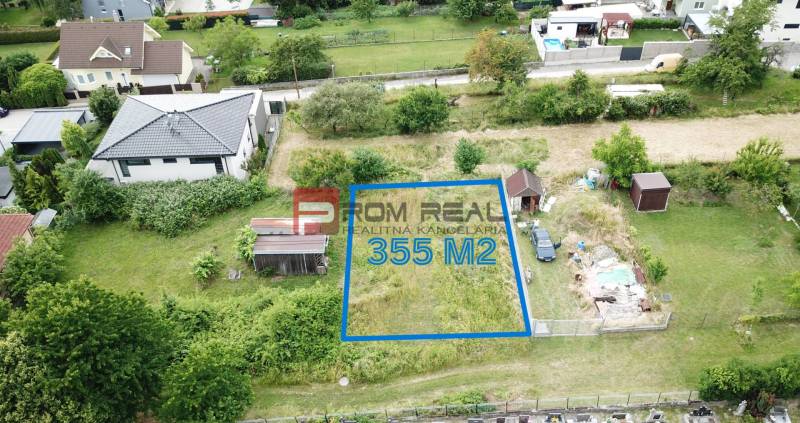 Residential land in Marianka on Na Tálkoch street, with an area of 355 m2.