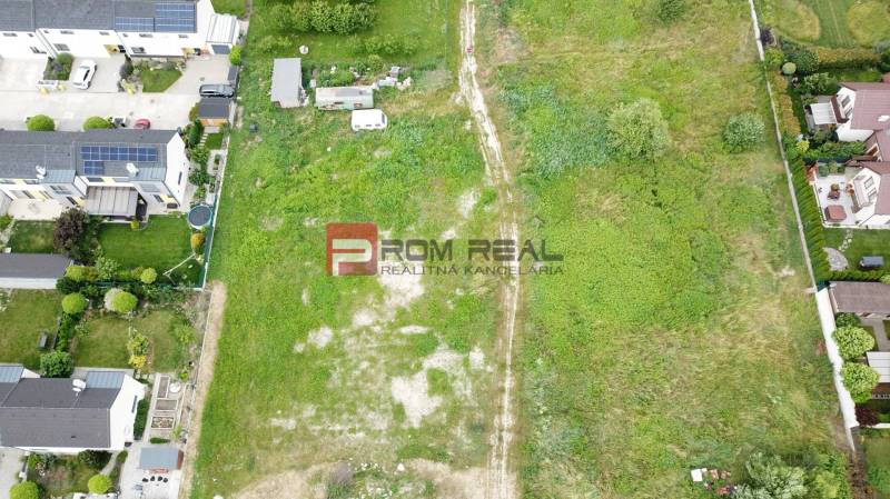 Aerial view of residential land in Marianka on Na Ovsisku Street.