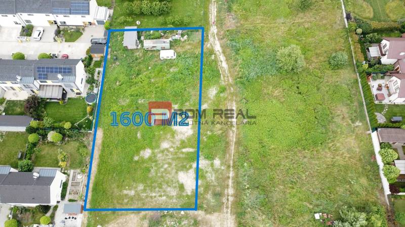 Building plot on Na Ovsisku Street in Marianka, area 1600 m2.