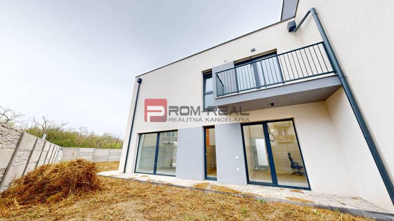 Family house on Bottova Street in Miloslavov, modern facade and garden.