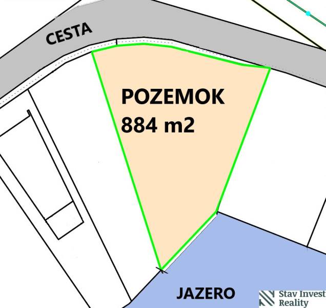 Plots - housing in Boldog, by the lake, 884 m².