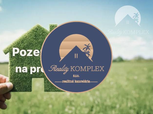 Land offer for housing in Komárno with the Reality Komplex logo.