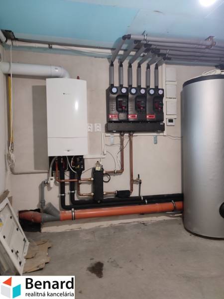 Heating and boiler in a family house with modern technologies.