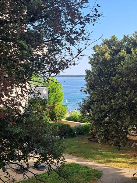 View from a 3-room apartment in Mandre to greenery with a potential sea view.