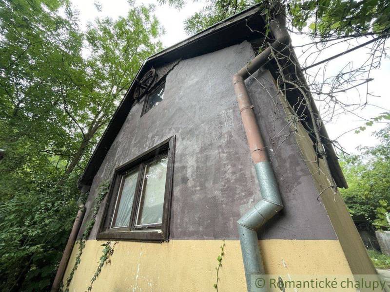 A family house in Branč with plaster, climbing plants, and wooden windows.