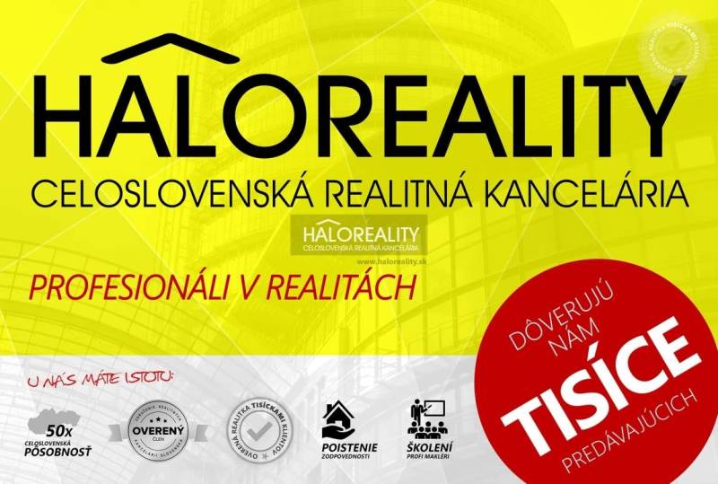 A real estate agency Haloreality advertisement banner, highlighting the trust of thousands of clients.