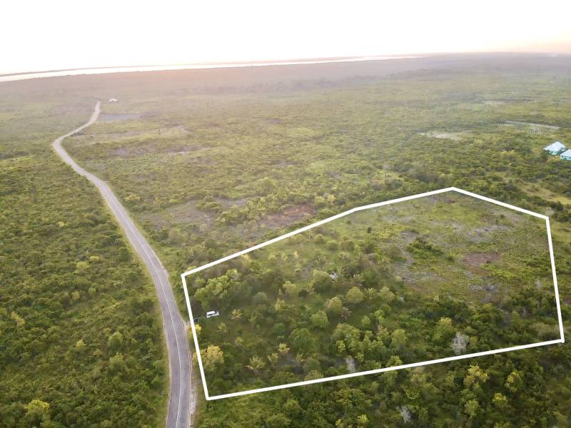 Aerial view of commercial land in the Kizimkazi area, Unguja South.