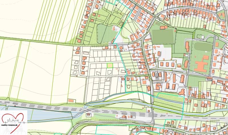 The map shows the construction of houses on Krátka Street in Alekšince with plots and roads.