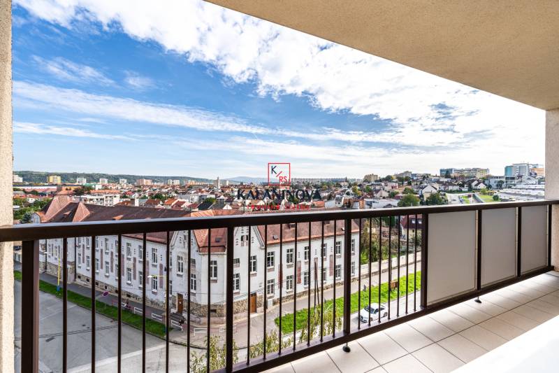 View from the balcony on Žižkova Street, Košice - Juh district, at a 3-room apartment.