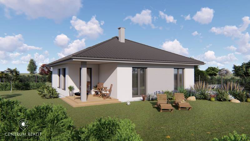 A family house on a residential plot in Malinovo on Cintorínska Street, with a landscaped garden.