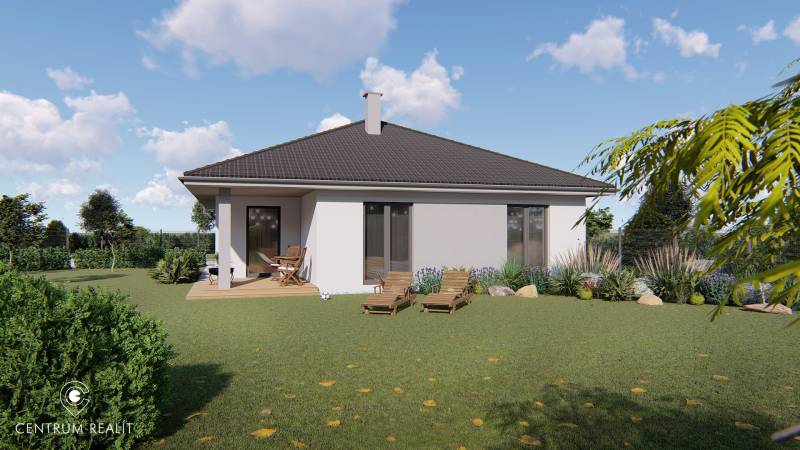 Living on a plot in Malinovo on Cintorínska Street with a terrace and garden.