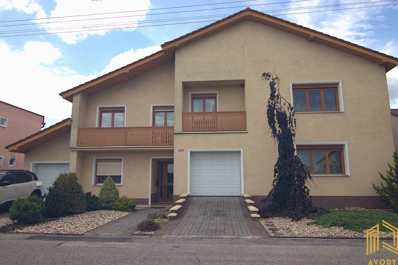 A family house on Športová Street in Brodské with a garage and a garden.