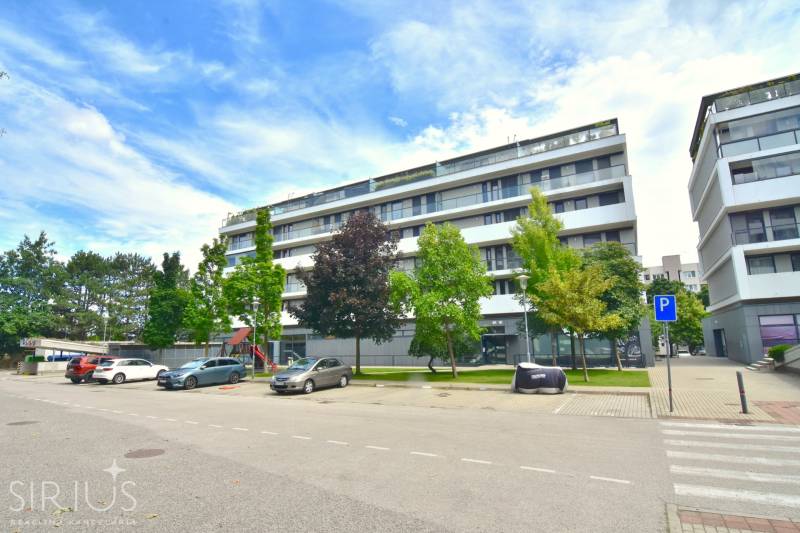 Residential complex with greenery on Pri vinohradoch street in Bratislava - Rača.