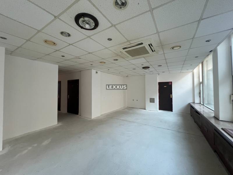 Commercial premises with white walls and ceiling panels in Bratislava - Staré Mesto.