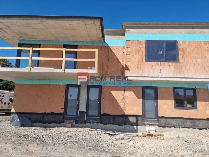 Unfinished construction of a two-story house in Dubová, potential for a 3-bedroom apartment.