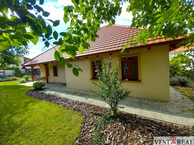 A family house on Atletická Street in Biely Kostol with a landscaped garden and terrace.